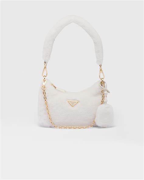 prada shearling bag|warm shearling bag.